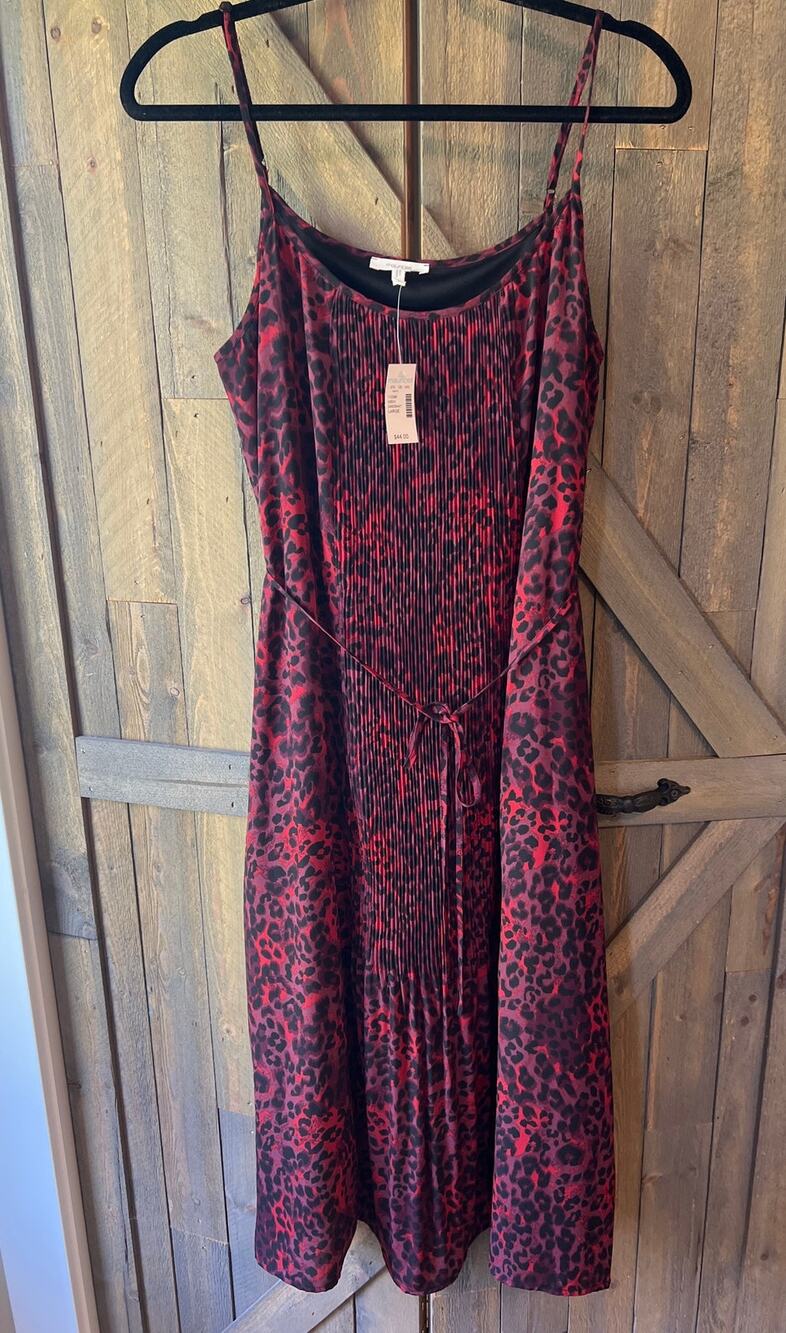 New with Tags Cheetah Print Midi Dress